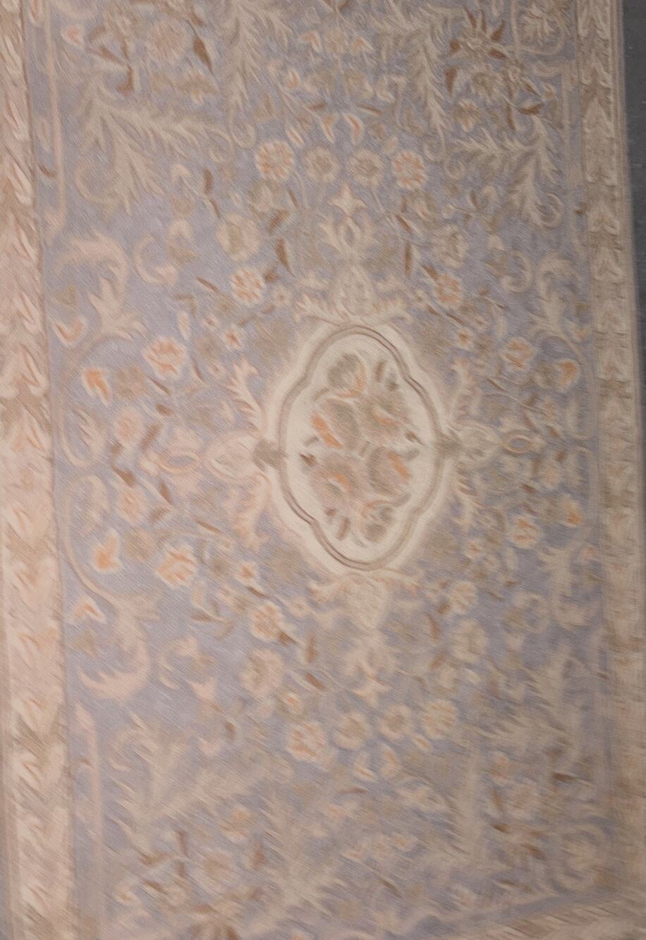 Nourison Homestead 3x5 Light Blue/ Orange/ Beige Like Aubusson Area Rug